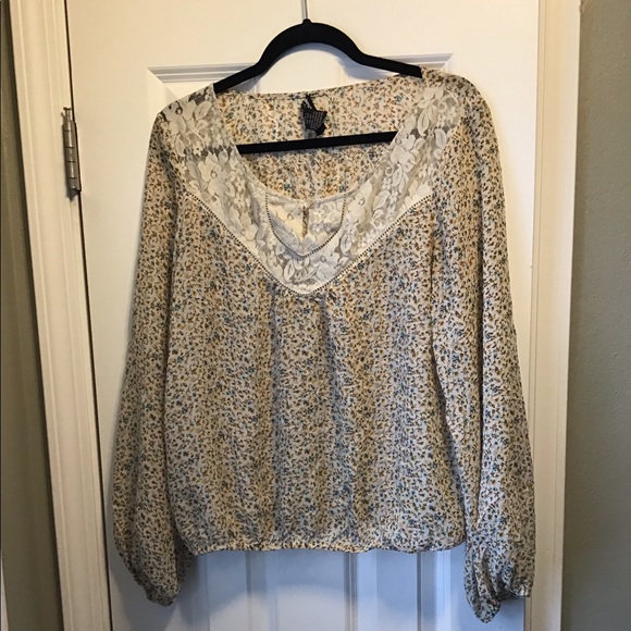 About A Girl Tops - Juniors Chiffon Top